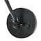 Hello Honey® 29" Black Metal Finish Coastal Adjustable Wall Sconce with Neutral Beige Rattan Shade